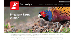 Desktop Screenshot of pheasant.bazanty.pl