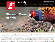 Tablet Screenshot of pheasant.bazanty.pl